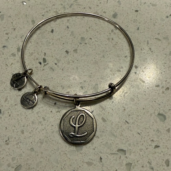 Alex and Ani Silver “L” Charm Bracelet - Picture 2 of 6